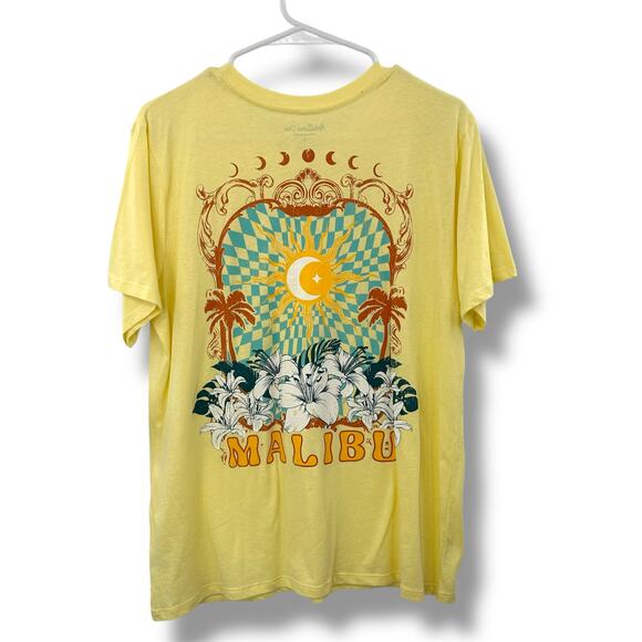 NEW Rebellious One Graphic Tee Size Large Malibu Surf Boho Short Sleeve Tshirt - Picture 1 of 7
